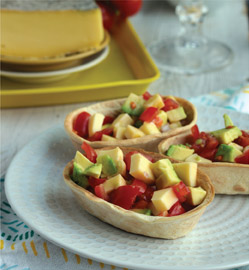 Recette - Salsa tomates avocat et Saint-Nectaire